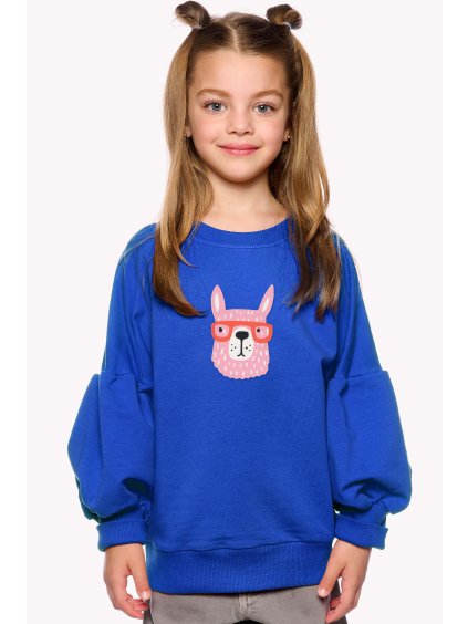Fiona, Detská mikina, Královska modrá, Lama (Veľkosť 98)